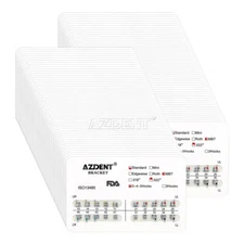 100Pack Dental Orthodontic Brackets Brace Standard MBT Slot.022 345 Hooks