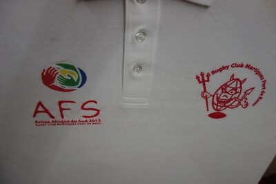 2 Old Rugby Shirt Which A Encadé 65 X 50 CM Without Glass T