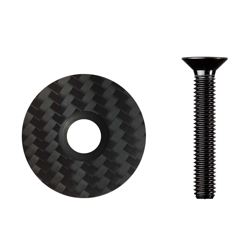 Carbon Fiber Bowl Cover with Black Titanium Screws Grip Cover 28.6mm8310