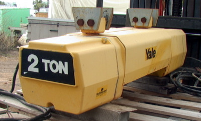 (One of Two)Yale Duff-Norton 2-Ton cable Hoist 460 vac 3-Pole