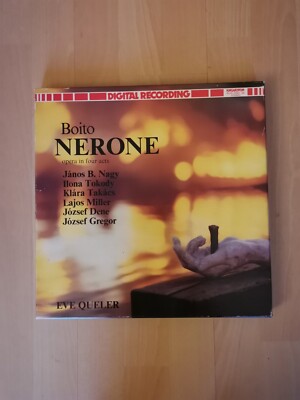 Vinyl 3 LPs Box Boito Nerone Oper in vier Akten, Ungarn, italienischer Gesang