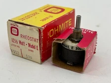 New Ohmite 0112 Model E Rheostat Wirewound Resistor 12-1/2W