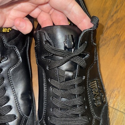 Roberto Cavalli Class mens shoes Size 11 44Black Leather and suede sneakers Roberto Cavalli Class mens shoes Size 11 44Black Leather and  main image 2