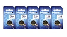 Renata CR2016 3V Lithium (5pk) Watch, Medical Equipment, Keyless Remote Battery