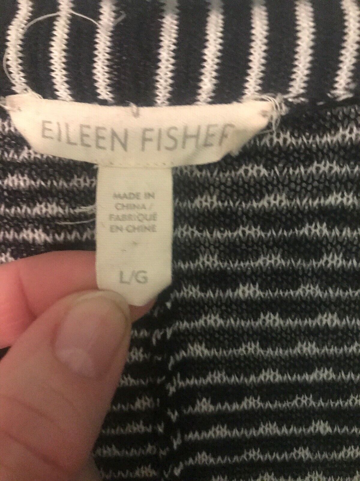 Eileen Fisher 100% Organic Linen Cardigan L Large - image 2