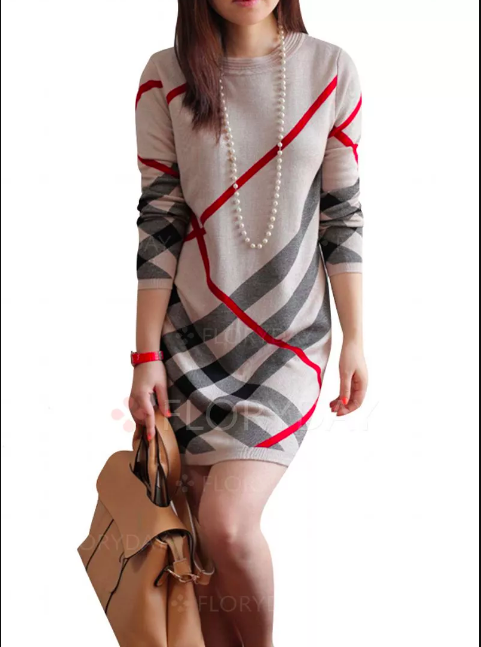 New Womens Floryday Strechy Long Sleeve Nude Beige Sexy Jumper Dress Sz- S  (G1)