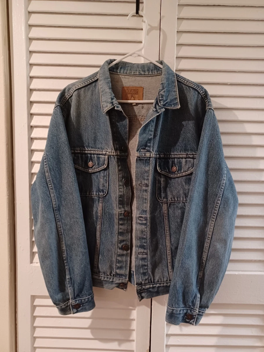 GAP 80s Denim Jacket Size LARGE