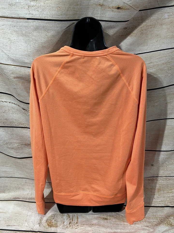 Sudadera Under Armour Mujer Talla Grande Pullover Naranja Rayas Atletismo Foto 4 de 4