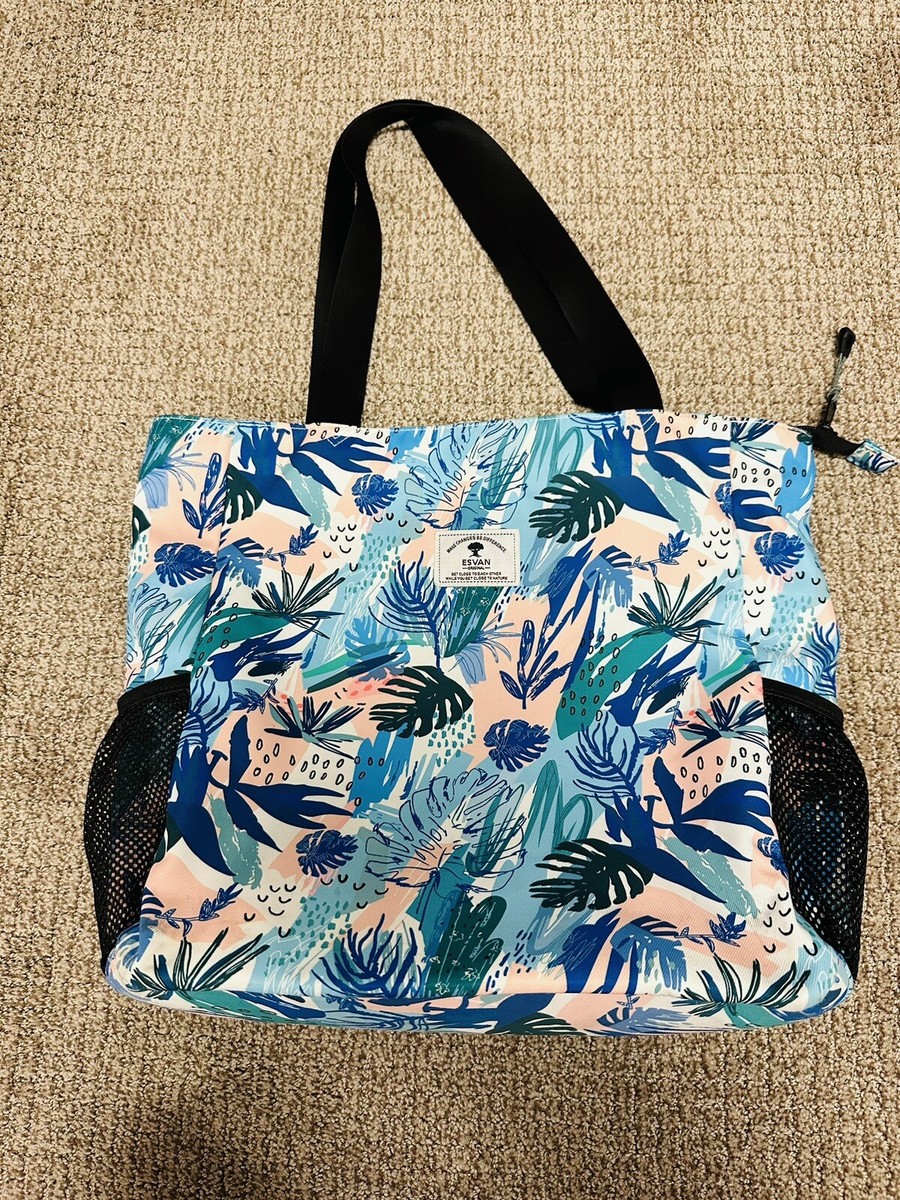 Esvan Tropical Floral Large Water Resistant Tote Bag