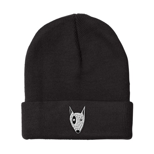 Beanies for Men Bullterrier Head Silly 