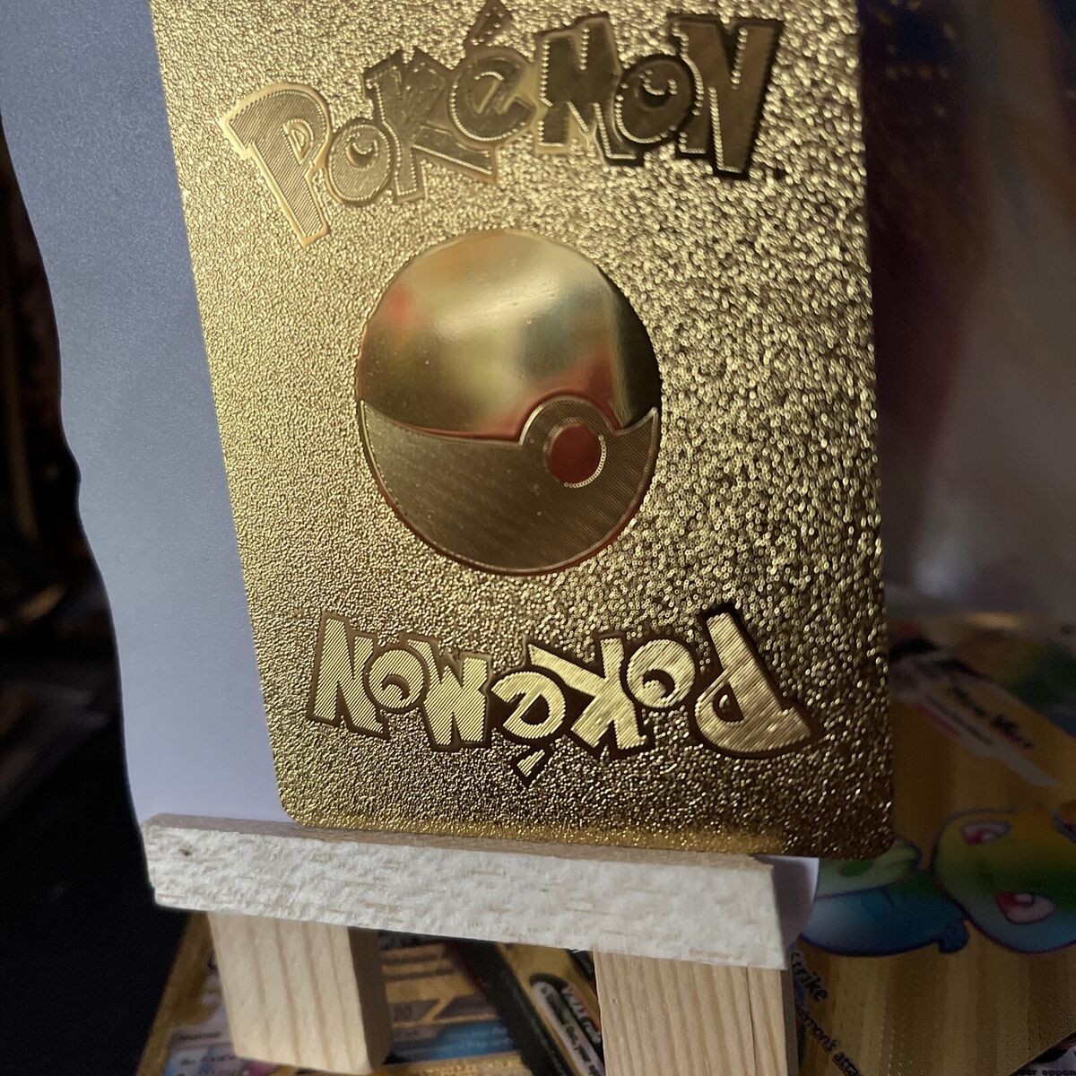 Mewtwo GX Full Art Shiny Gold Metal Card