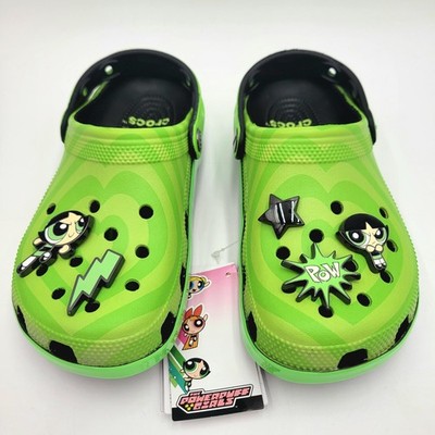 Women's 7 Crocs Powerpuff Girls Buttercup Classic Clog 211512-90H