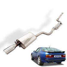 Bastuck Sportauspuff Racinganlage Porsche 924 944 Turbo inkl. S 1x120x80mm
