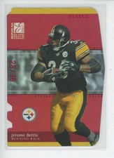 JEROME BETTIS 2003 DONRUSS ELITE #46 STATUS  /36 RED GOLD DIE-CUT SP STEELERS