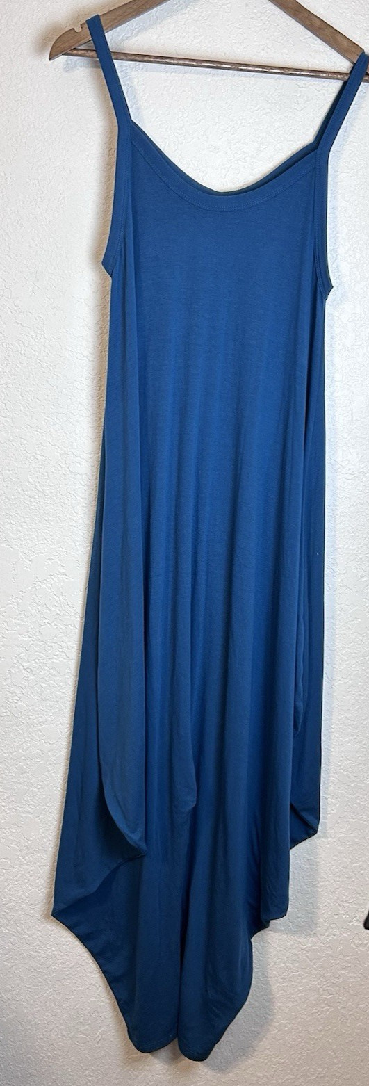 Shop Basic Boho Harem Jumper Size Small Blue Hipp… - image 1