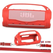 Silicone Cover Case for JBL Flip 7 Portable Bluetooth Speaker Red