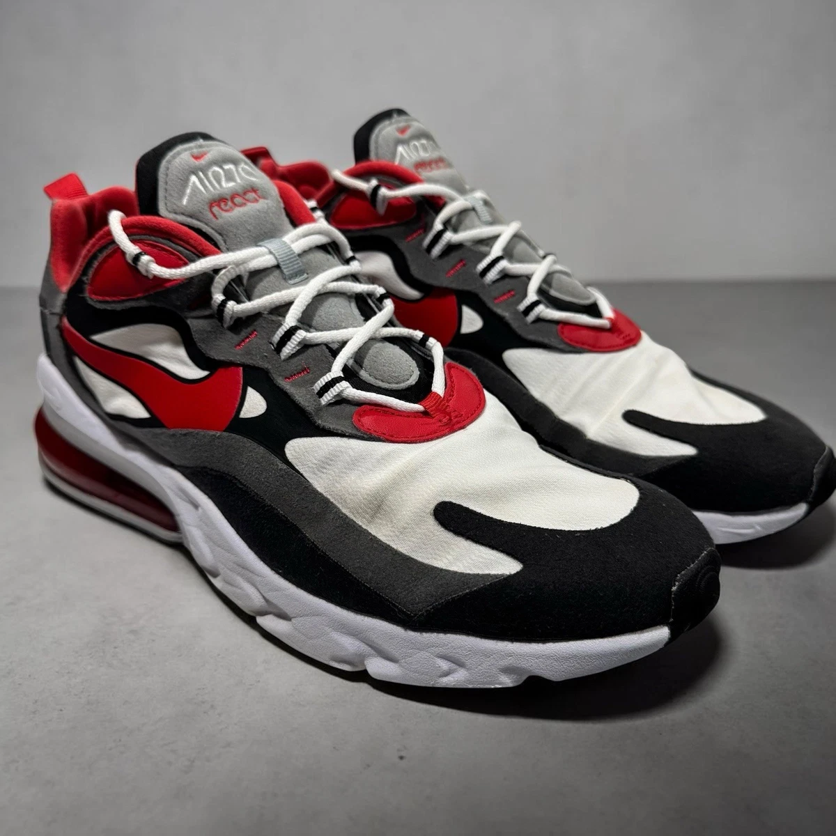 2019 NIKE‎ Air Max 270 React University Red Mens US 9.5 Sneakers C13866-600 Nike Air Max 270 React University Red Size 9 | eBay main image 3