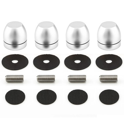 4PCS HiFi Speaker Turntable Isolation Stand Feet AMP Base Pad with Ceramic Beads