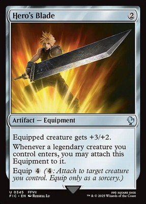 Hero's Blade 345 U Normal FIC MTG NM