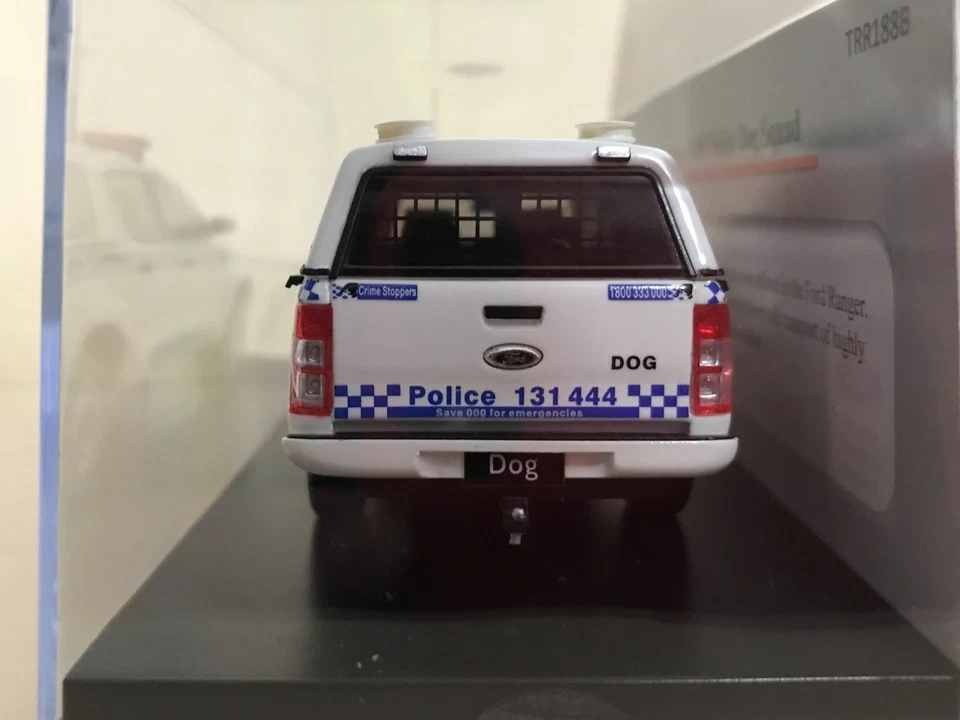 1/43  TRAX TRR188B Ford Ranger – NSW Police Dog Squad - WHITE - Image 3 of 4