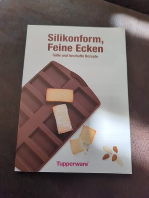 Tupperware Silikonform   Feine Ecken'' kleine Täfelchen Rezeptblatt 