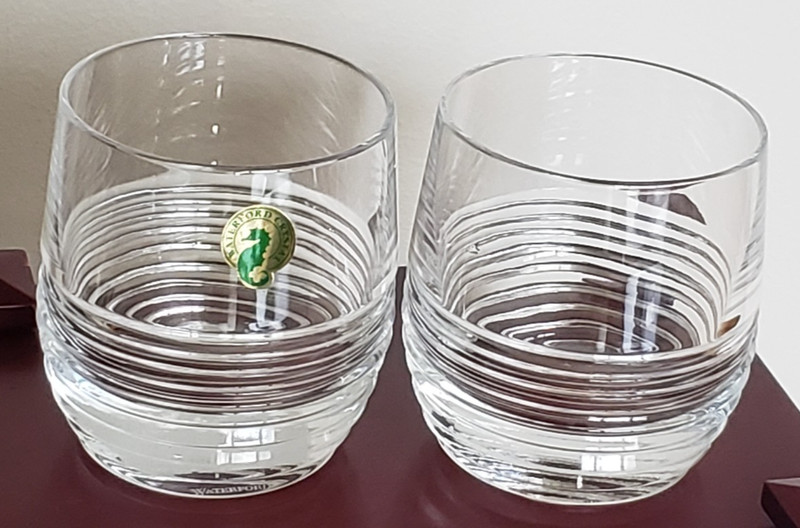 Waterford Set of 2 Mixology Circon Tumblers 1 New and 1 Used - NICE READ DESCRPT