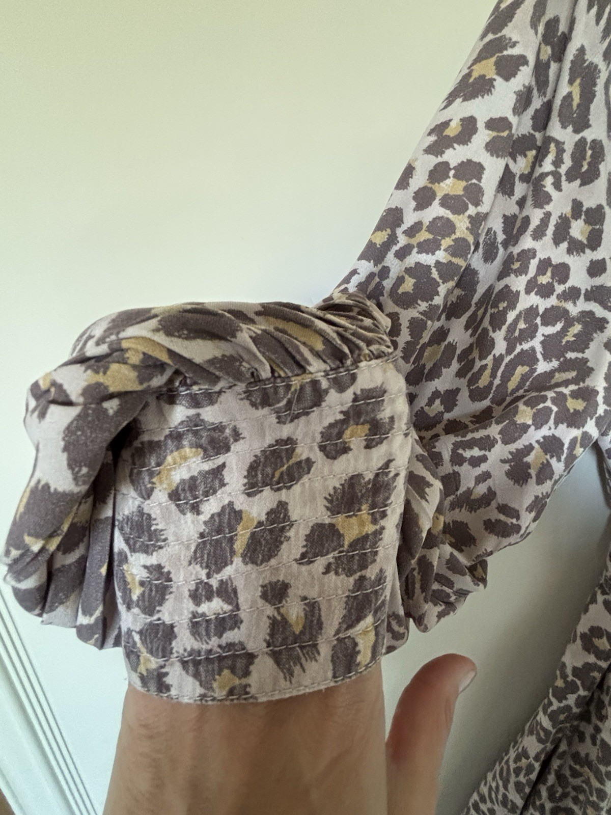 Zimmermann Sabotage Silk Midi Dress leopard 100% Silk Size 3/ AU 12 / US 8 