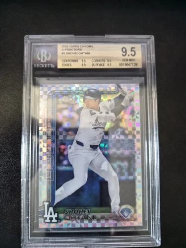 2025 Topps Chrome - Shohei Ohtani #1 X-Fractor BGS 9.5