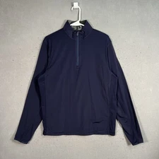 Greyson 1/4 Zip Pullover Adult Medium Blue Pullover Performance Long Sleeve Mens