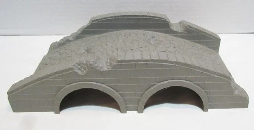 MARX BLUE AND GRAY PLAYSET HARD PLASTIC BRIDGE 1960's BURNSIDE CIVIL WAR &