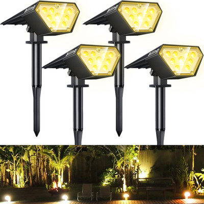 Biling Solar Spot Lights Outdoor Bright 700 Lumen Solar Outdoor Lights Ip67