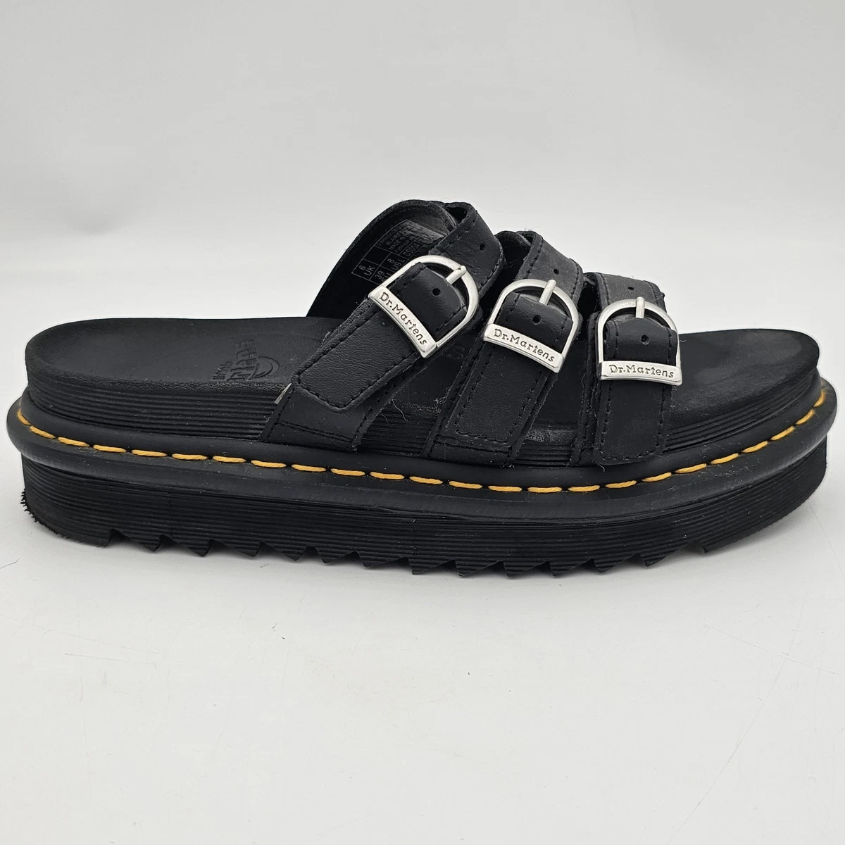 Dr. Martens Unisex Leather Criss Cross Slip On Slide Sandals Vintage‎ Size 8 Vintage Dr Martens Slip On Sandals Women main image 4