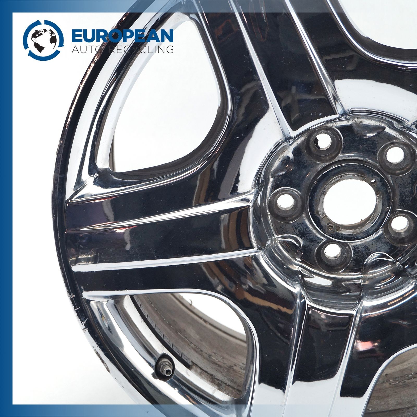 05-12 BENTLEY CONTINENTAL GT 19x9.5 Wheel Rim - OEM (5 spoke) CHROME 3W0601025H