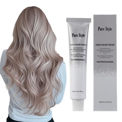 At-Home Salon Quality 3.4 fl oz Ash Blonde Hair Color Cream - Full Gray Coverage