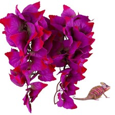 2 Pack Realistic Silk Hanging Plants for Reptile Terrarium, Non-Toxic Artific...
