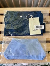 *New In Bag* Kyte Baby Periwinkle Bib & 6-12m Short Sleeve Bodysuit In Tahoe