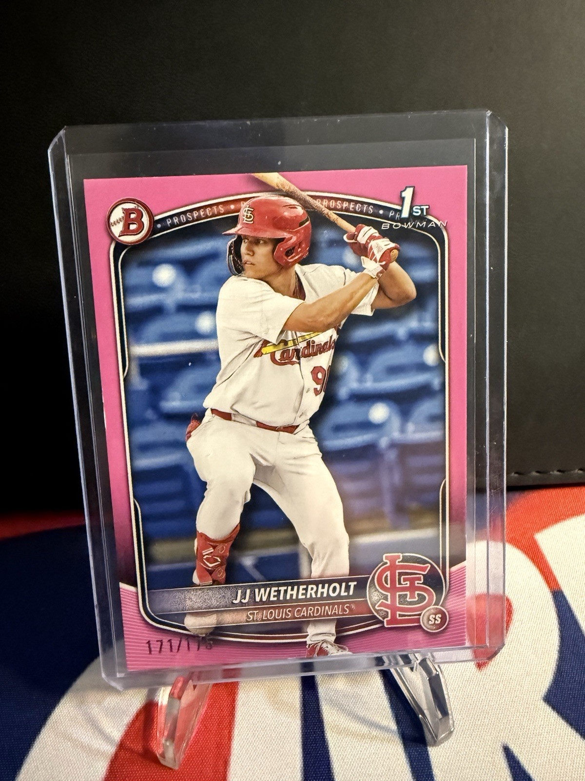 2025 Bowman - Prospects JJ Wetherholt #BP-22 Pink /175 (RC)
