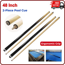 48 Inch Hardwood Billiard House Cue Sticks 2-Piece Pool Cue, Quality Hard Wood
