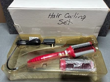 Revo Hot Air Hair Styler Rotating Electrical Brush Red HB2-100 - NEW NEVER USED