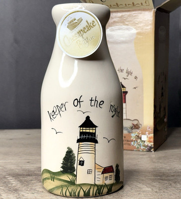 Vintage Lighthouse Milk Bottle, Chesapeake Bay Limited