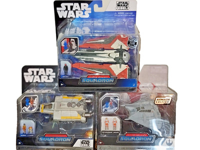 Star Wars Micro Galaxy Squadron DARTH MAUL'S, Luke, Phanton Lot Of 3