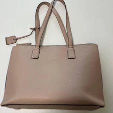 m1126 kate spade New York Pink Tote Bag Damaged Handle 27x38cm Preowned