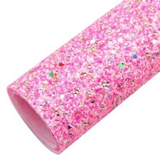 Super Chunky Glitter Rhinestone FAUX LEATHER ROLL 12" x 55" FULL ROLL 1131383