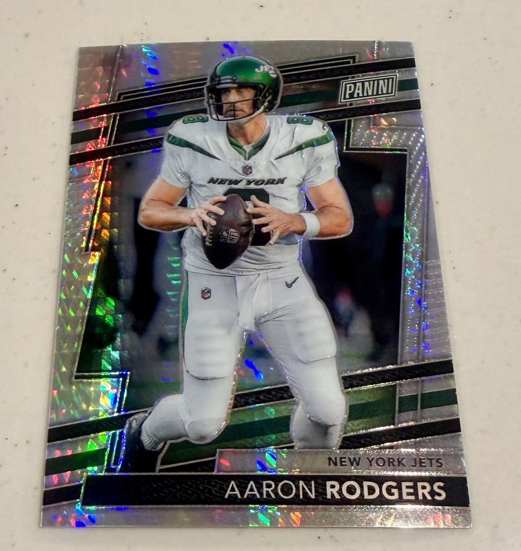 Aaron Rodgers 2024 Panini National VIP Hyper Prizm #4 New York Jets NFL