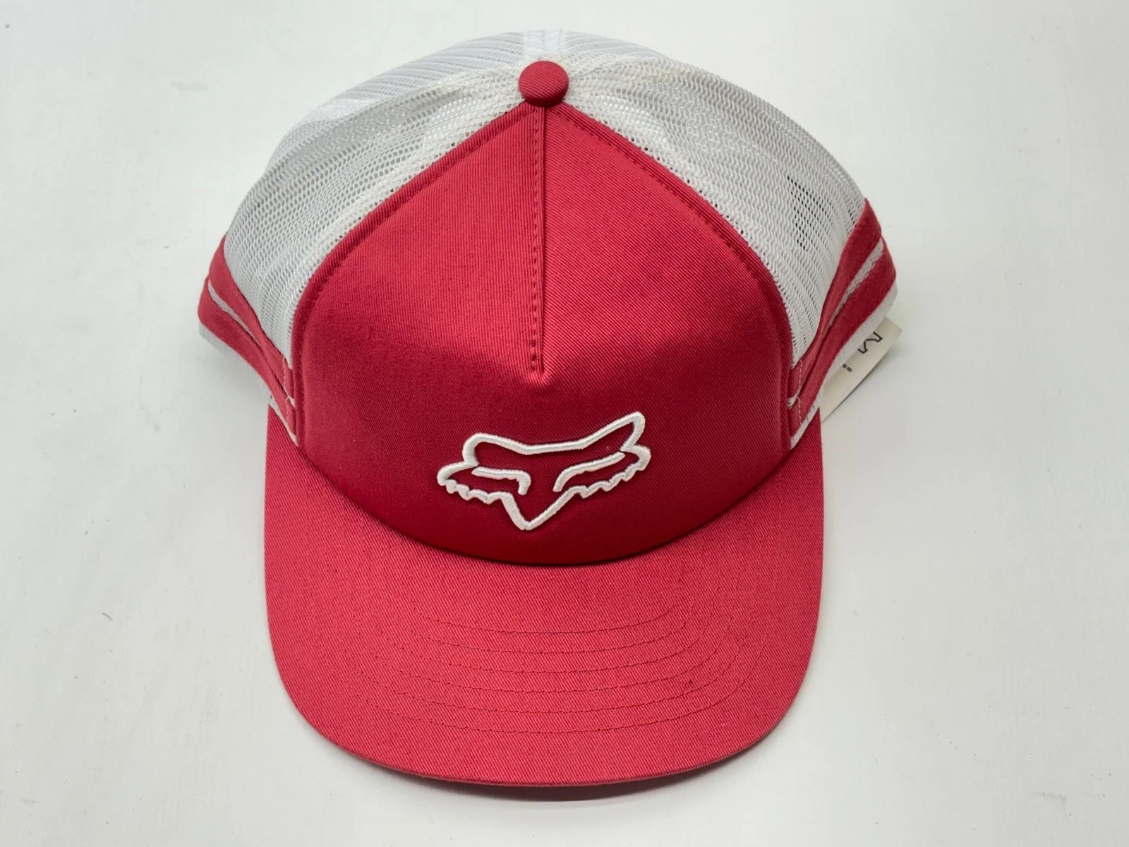 New Fox Hat One Size Red White Cap Apparel Motocross MX Off Road Dirt Bike