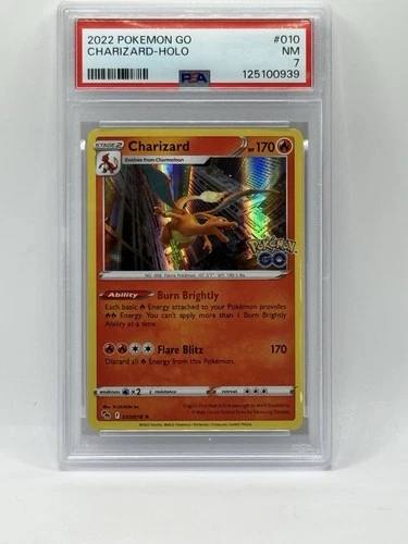 2022 Pokemon Go CHARIZARD - HOLO #010 PSA 7
