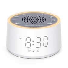 Sound Machine with Nursery Lamp - Sound Machine Baby, Soothing Sounds, Timer,...