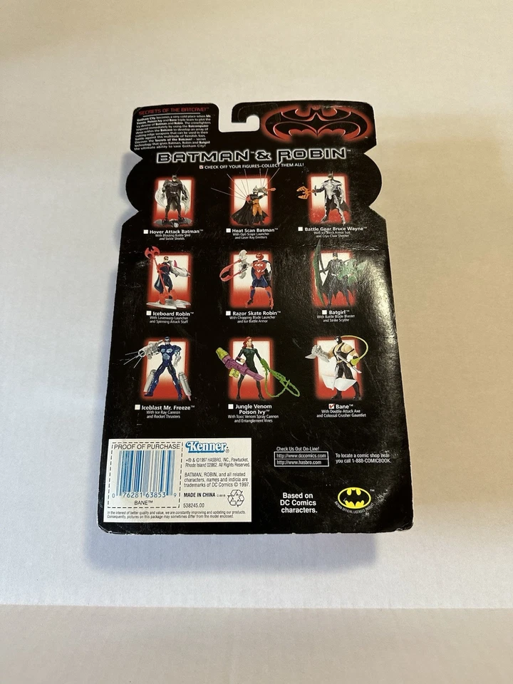 Figura de acción Bane Batman y Robin 1997 Kenner DC Collectibles Foto 2 de 4