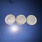 Lot of (3) Three Roosevelt Dimes - 90% Silver