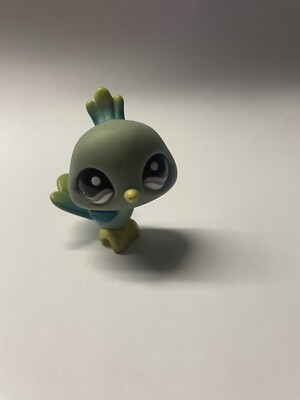 Lot De 6 Figurines Littlest Pet Shop – Oiseaux Et Paon – LPS – Hasbro – Occasion